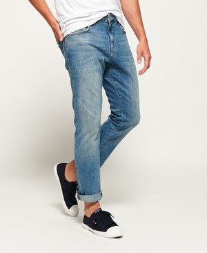 Superdry Daman Straight Férfi Farmer Kék | VUYRJ6712